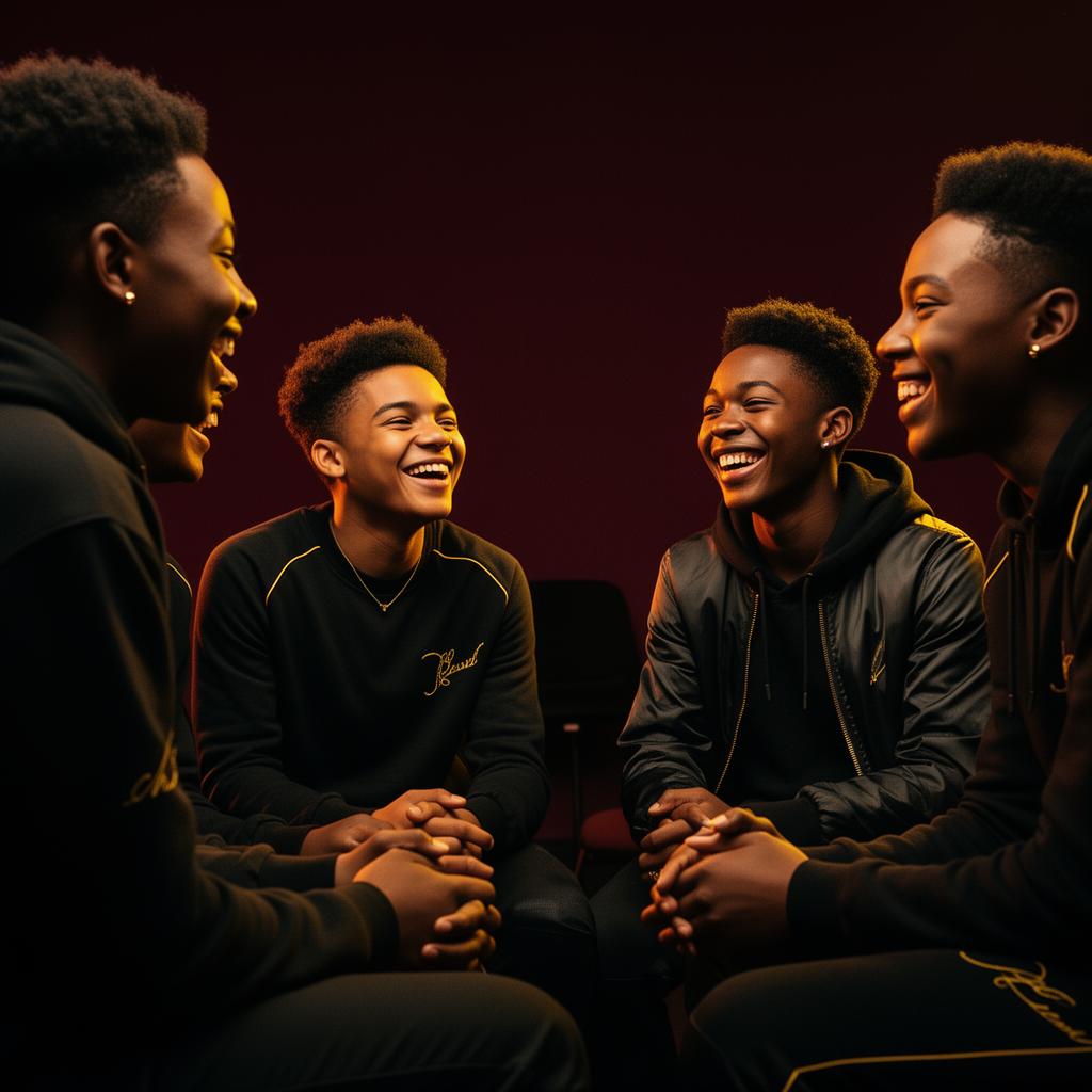 Youth in a mentorship circle